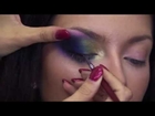 Colored Smoky-eyes makeup tutorial