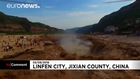 Chinese waterfall reaching its spectacular best