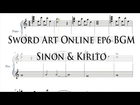 SWORD ART ONLINE II - Sinon & Kirito (ep6 BGM) - piano sheet music - (Free Sheets + MIDI)