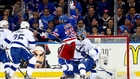 Rangers take Game 1 on Moore's late goal