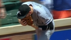 Frazier leaves game after diving into stands