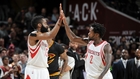Rockets rally to top LeBron-less Cavs