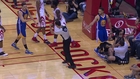 Curry accidentally punches ref right in the face