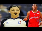 *FULL* female referee Lauren Holtkamp vs the Clippers Chris Paul -- 2.5.15 -- technical foul cavs
