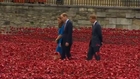 Royals plant red poppies to mark start of WW1