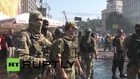 Ukraine: Maidan on fire as camp clearance turns violent