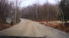 Police Chief's SUV Slides On Ice Into Woods