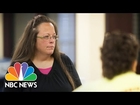 Kentucky Clerk Ordered to Jail for Contempt of Court | Short Take | NBC News