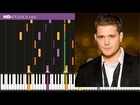 How to play Michael Buble Can't help falling in love   Piano tutotial  100% speed