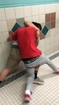 High School Bathroom Bodyslam Knockout