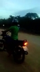 MAN PLUCK OUT FINGER IN MOTORCYCLE STUNT