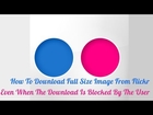 Tricks And Tips: How To Download Download-Disabled Images From Flickr In Any Size You Want...!!!!