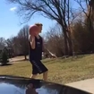 Guy Tries to Dunk over Little Brother