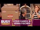 Steve Carell Scares the Heck Out of Jenna Fischer! | Busy Tonight | E!