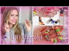 DIY Beaded Charm Bracelets / Easy Air Dry Clay tutorial