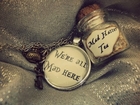 Alice in Wonderland Bottle Charm/Metal Charm Necklace - DIY