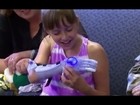 Young Girl Receives a Special Gift