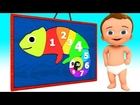 Learn Colors and Numbers for with Wooden Chameleon Cartoon Toys 3D Kids Toddler Learning Educational