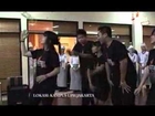 tampilan juggling tim hizteria di kampus UPH jakarta-majapahit toirism academy
