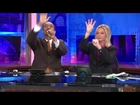 WGN-TV Anchors Robert Jordan and Jackie Bange`s commercial break handshake