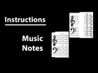 Music Notes (Instructions) - LDS Paper Toys