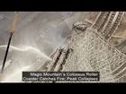 Magic Mountain Colossus Fire Wooden Roller Coaster Six Flags Iconic Collapse