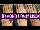 1 Carat Diamond Ring on Finger & Hand. Price Size Comparison 1/2 1.5 2 3 0.5  Affordable Engagement