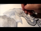 Elephants for Wendy -- Speed Painting