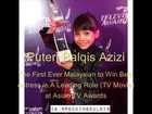Puteri Balqis Azizi Best Actress winning speech - 19th Asian Television Awards 2014
