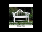 Achla Designs 4-Foot Lutyen Bench, White Reviews Sales Discount and Cheap Price