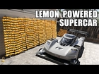 Lemon powered Supercar- WORLD'S LARGEST Lemon Battery