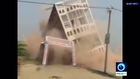 See horrifying moment a 3-story building collapses in the Sheohar district of #Bihar, #India