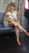 Heavily tattooed ladies you often spot while riding on the NY subway