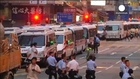 Hong Kong protest site raided