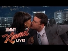 Jimmy Kimmel and Rihanna take the Twizzlers Challenge for Autism Awareness Month