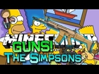 Minecraft: Simpsons Springfield VS GUNS! Modded Mini-Game w/Mitch & Friends!