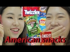 Korean girls taste American snacks (ENG sub)