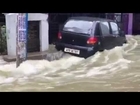 Heavy flooding in Nizampet, Hyderabad.