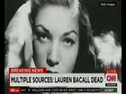 BREAKING NEWS: Legendary Hollywood actress Lauren Bacall dies at age 89, suffers stroke at home