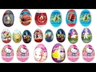 20 Kinder Super Surprise Eggs Disney Hello Kitty My Little Pony Mickey Mouse Spiderman  my video