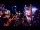 Brass band and hula hoop, Frenchmen Street, New Orleans