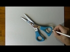 Drawing a pair of scissors - 3D Art