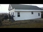 Crazy video shows how the Amish move a house with out machinery!