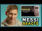 EXCLUSIVE: Messi reacts to the Ronaldo movie trailer!
