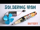 How to make a Portable BATTERY SOLDERING IRON with Just5mins - Easy-to-make - (10sec heat up)