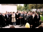 Jerzy Popiełuszko - Vice President George H.W. Bush Visits Slain Priest's Grave, Poland 1987