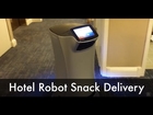 Hotel Room Service Robot Delivering Snack