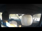 Lady runs red light and hits Honda S2000 Dash cam