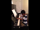 JT Playing Play Song by Bela Bartok on Piano