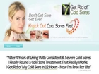 Get Rid Of Cold Sores Fast!